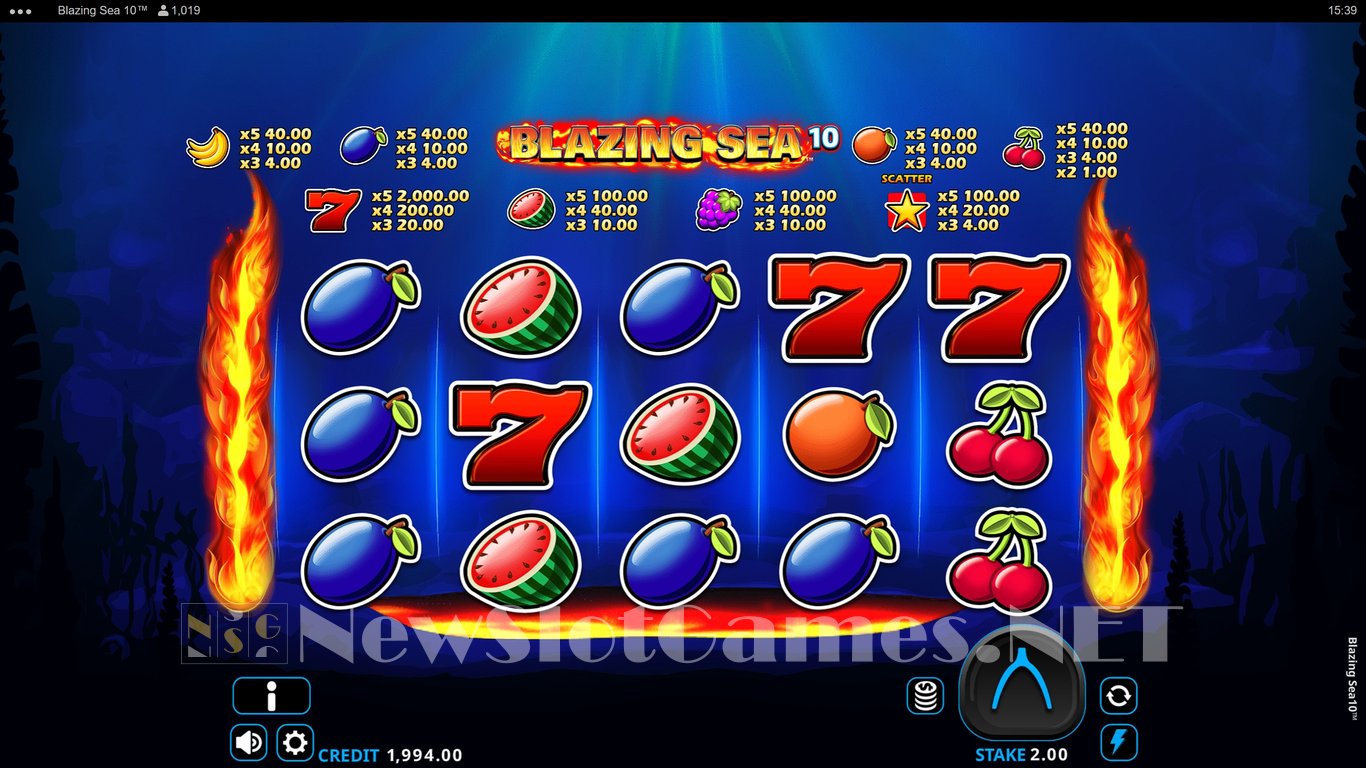Blazing Sea 10 Slot Slot Image in Demo - pic. 2