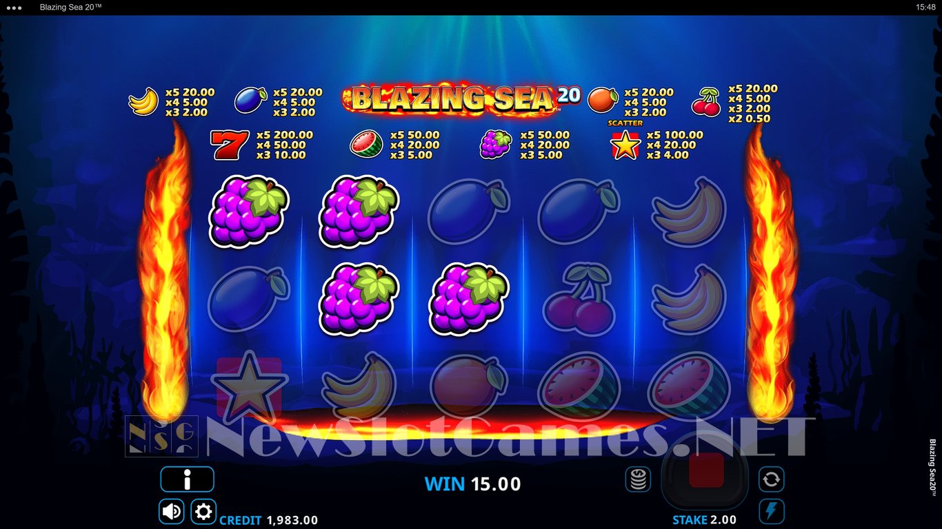 Blazing Sea 20 Slot Demo Image
