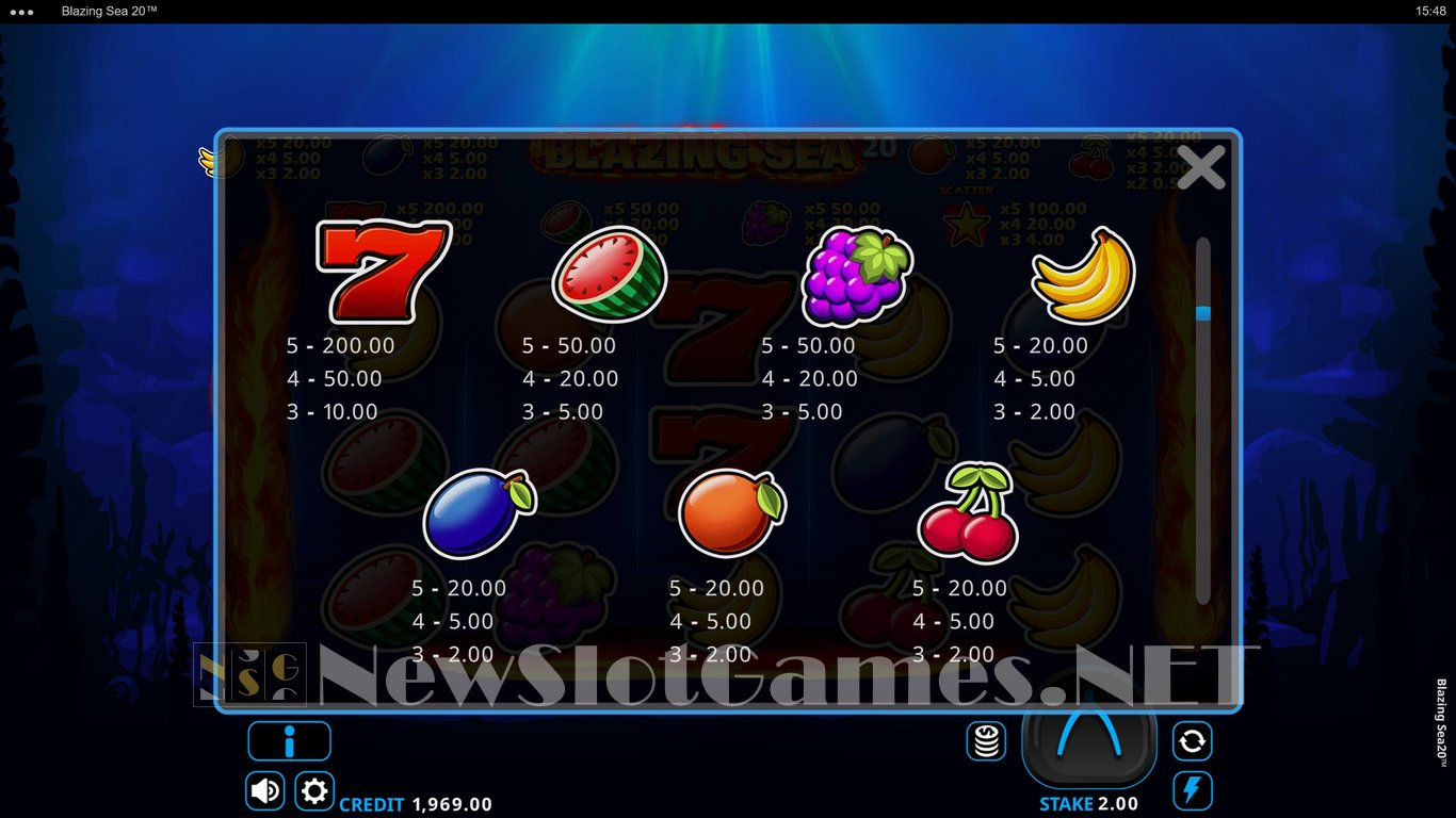 Blazing Sea 20 Slot Slot Image in Demo - pic. 4