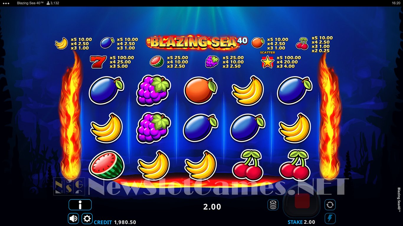 Blazing Sea 40 Slot Slot Image in Demo - pic. 2
