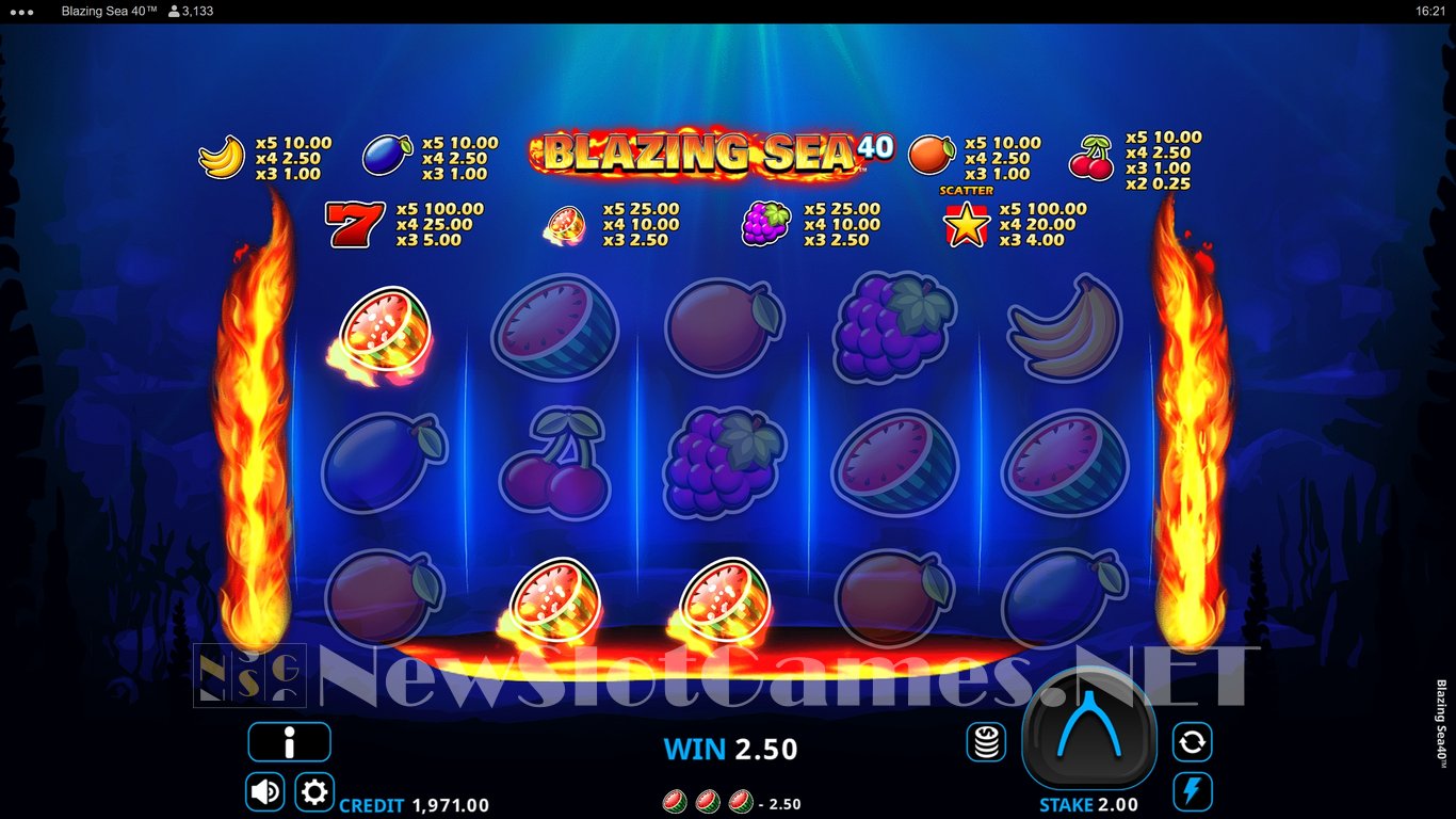 Blazing Sea 40 Slot Slot Image in Demo - pic. 3