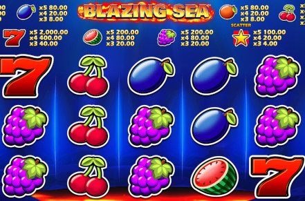 Blazing Sea 5 Slot Logo