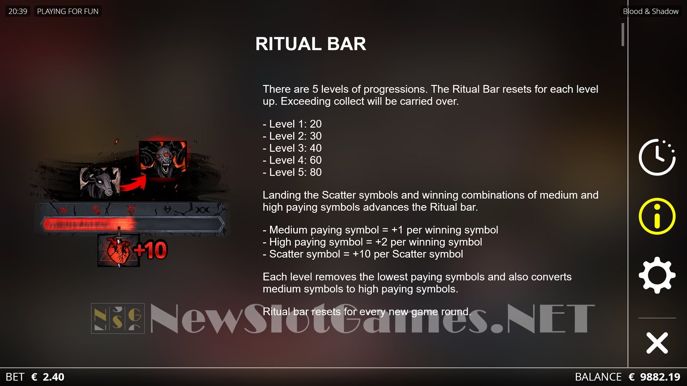 Blood & Shadow Slot Slot Image in Demo - pic. 13