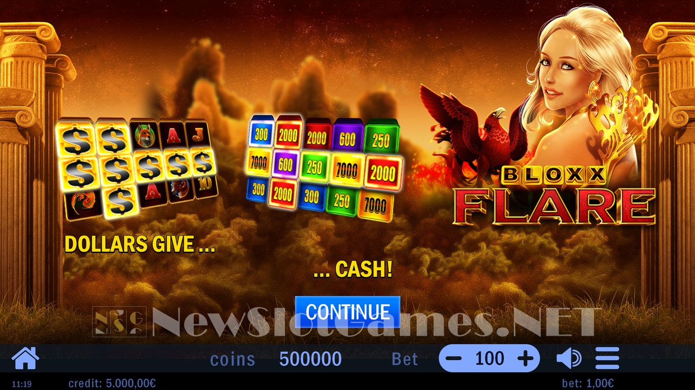 Bloxx Flare Slot Demo Image