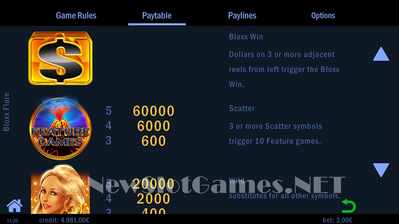 Bloxx Flare Slot Slot Image in Demo - pic. 7