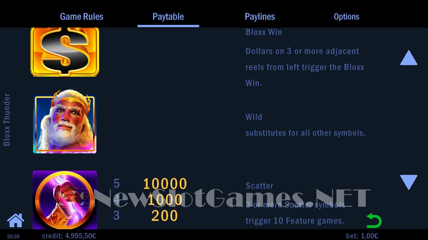 Bloxx Thunder Slot Slot Image in Demo - pic. 5