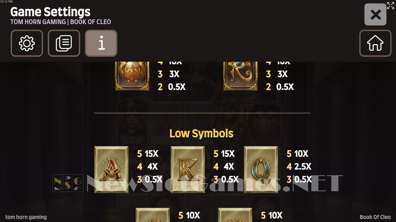 Book of Cleo Slot Slot Image in Demo - pic. 6