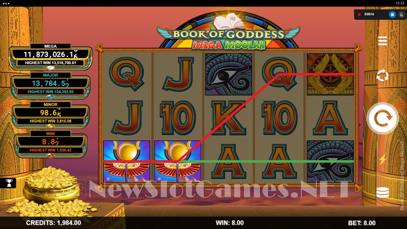 Book of Goddess Mega Moolah Slot Slot Image in Demo - pic. 3