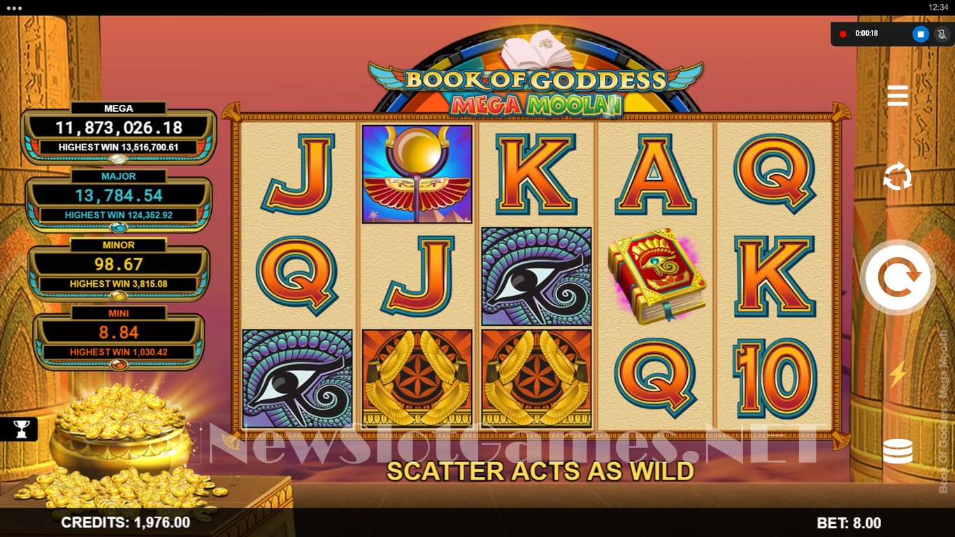 Book of Goddess Mega Moolah Slot Slot Image in Demo - pic. 4