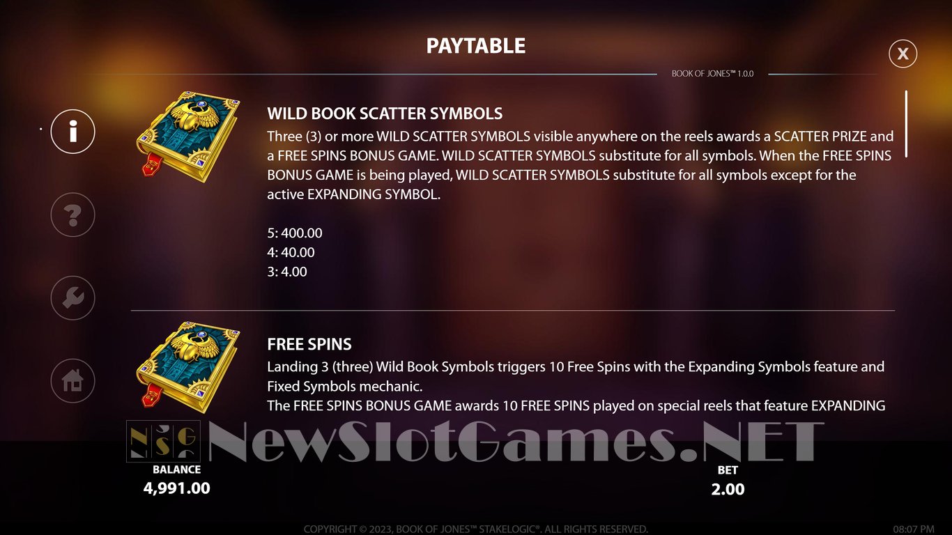 Book of Jones Slot Slot Image in Demo - pic. 5