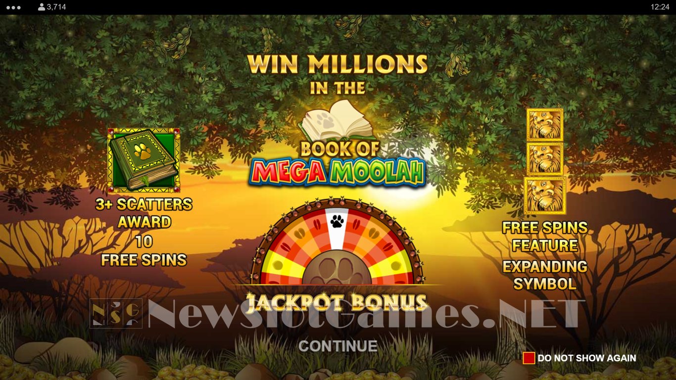 Book of Mega Moolah Slot Demo Image