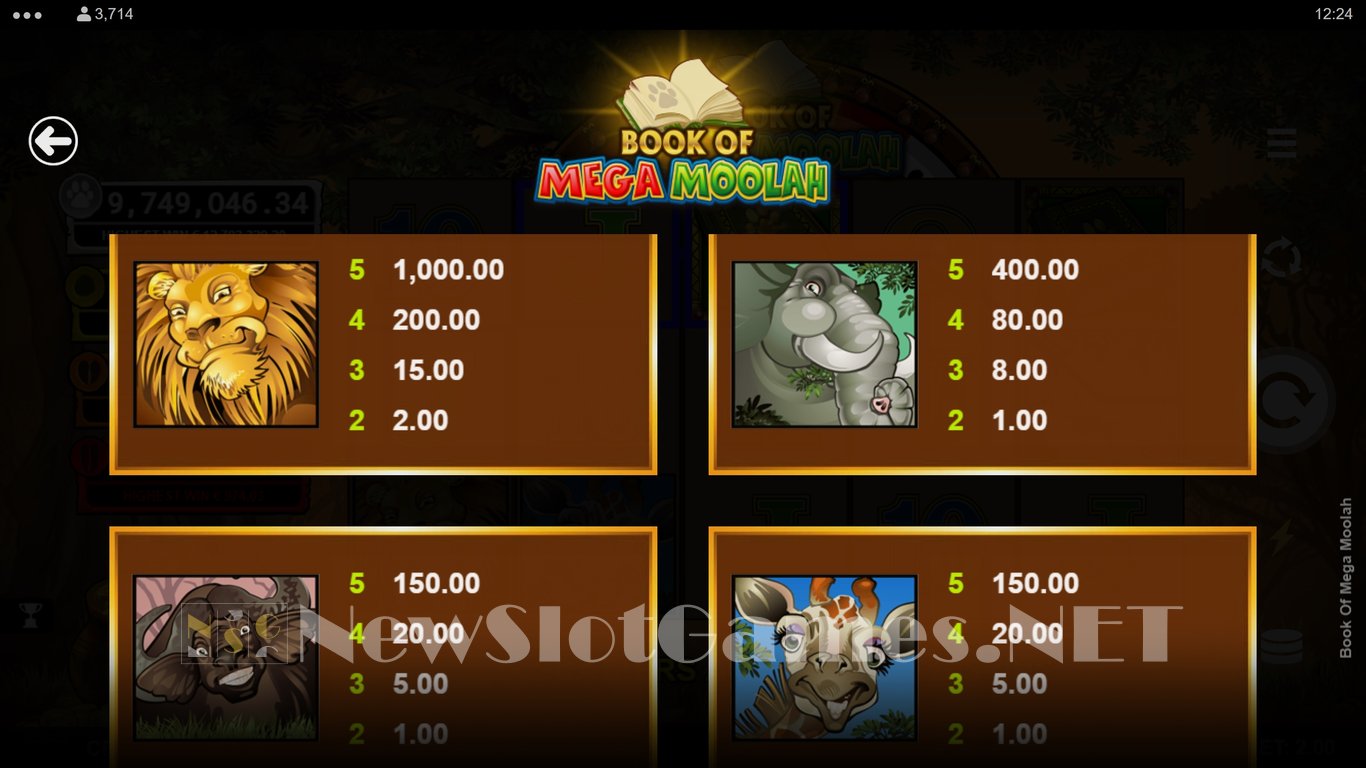Book of Mega Moolah Slot Slot Image in Demo - pic. 9