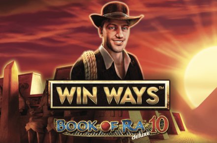 Book of Ra Deluxe Win Ways Slot Logo