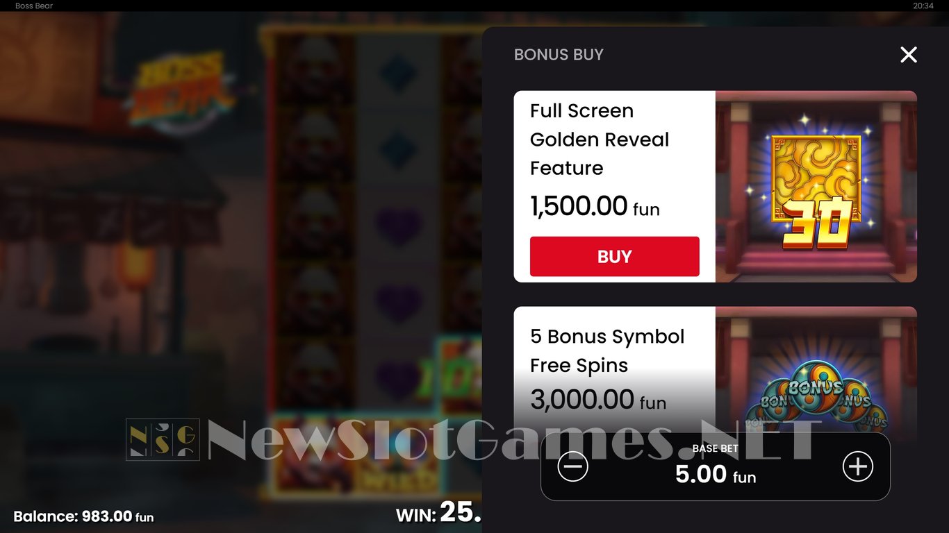 Boss Bear Slot Slot Image in Demo - pic. 6