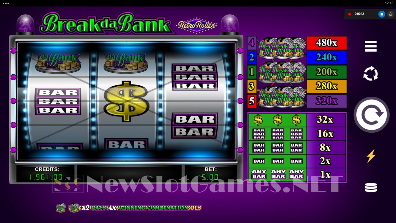 Break da Bank Retro Roller Slot Slot Image in Demo - pic. 2