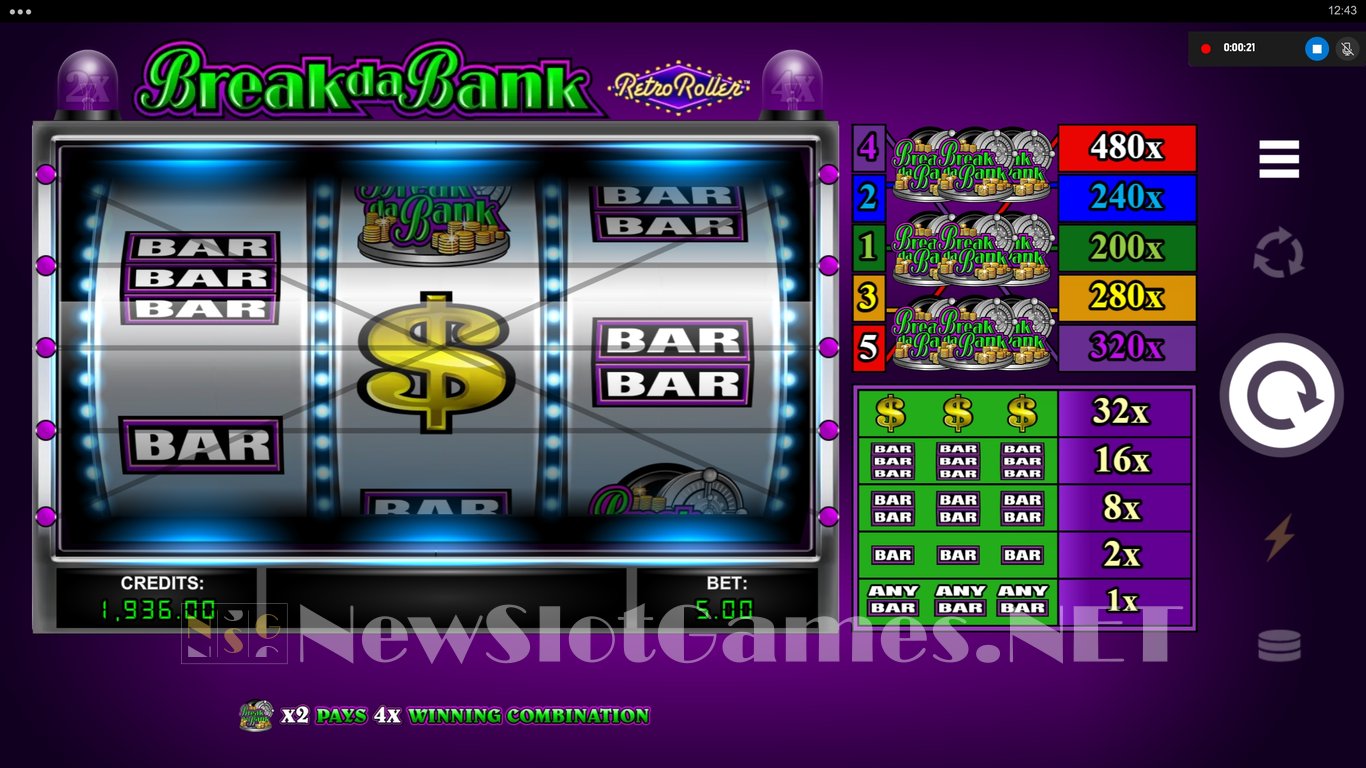 Break da Bank Retro Roller Slot Slot Image in Demo - pic. 4