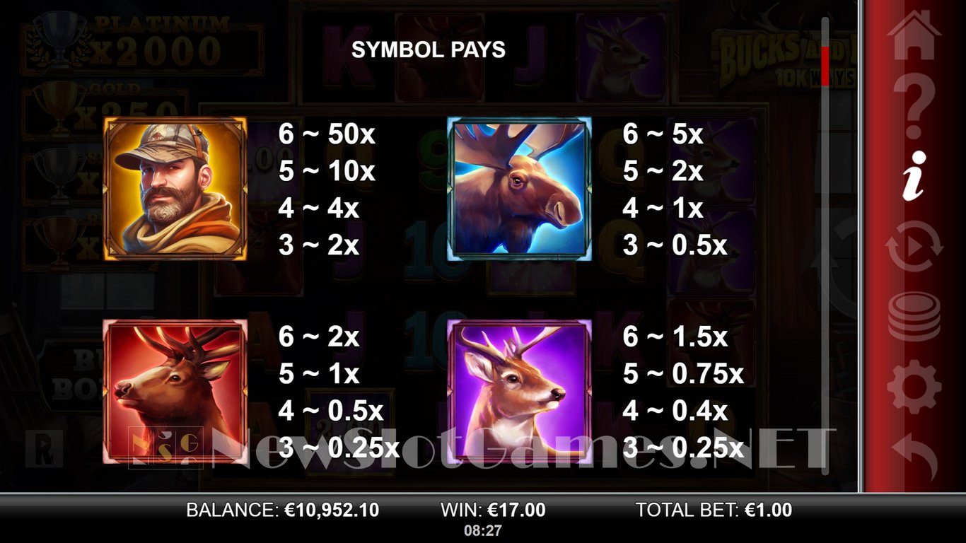 Bucks and Doe 10K Ways Slot Slot Image in Demo - pic. 11