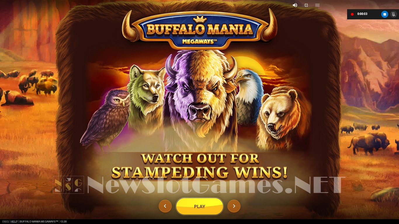Buffalo Mania Megaways Slot Demo Image