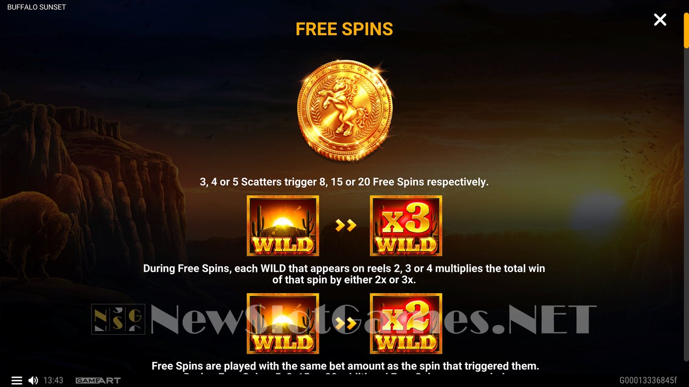 Buffalo Sunset Slot Slot Image in Demo - pic. 8