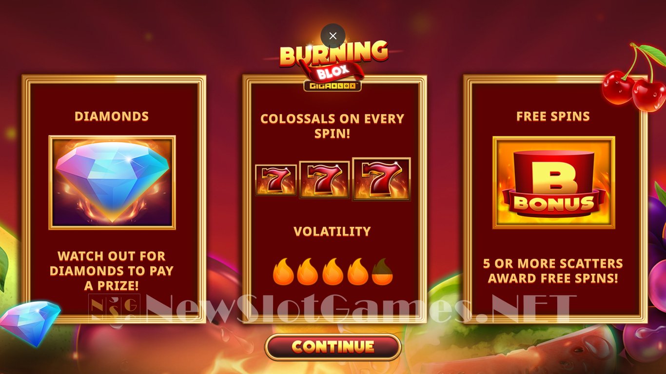 Burning Blox Gigablox Slot Demo Image