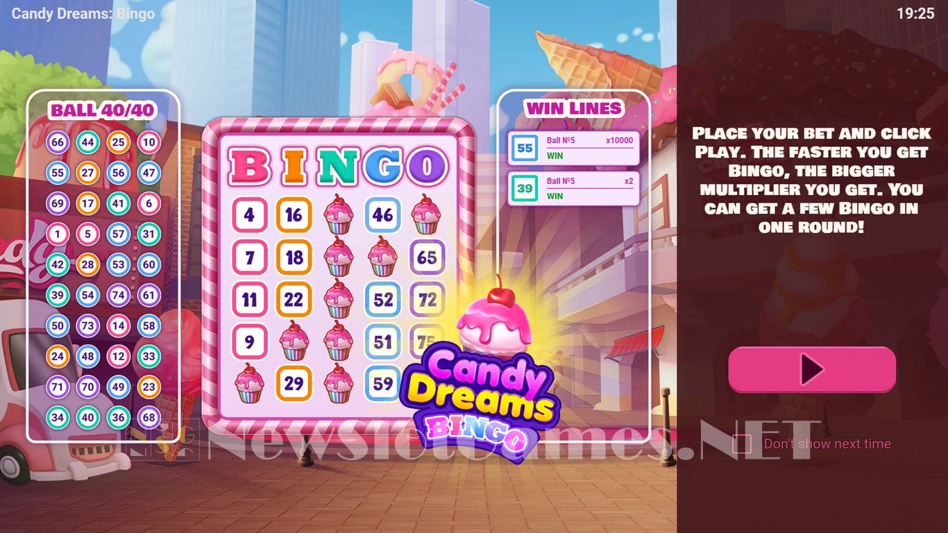 Candy Dreams Bingo Slot Demo Image