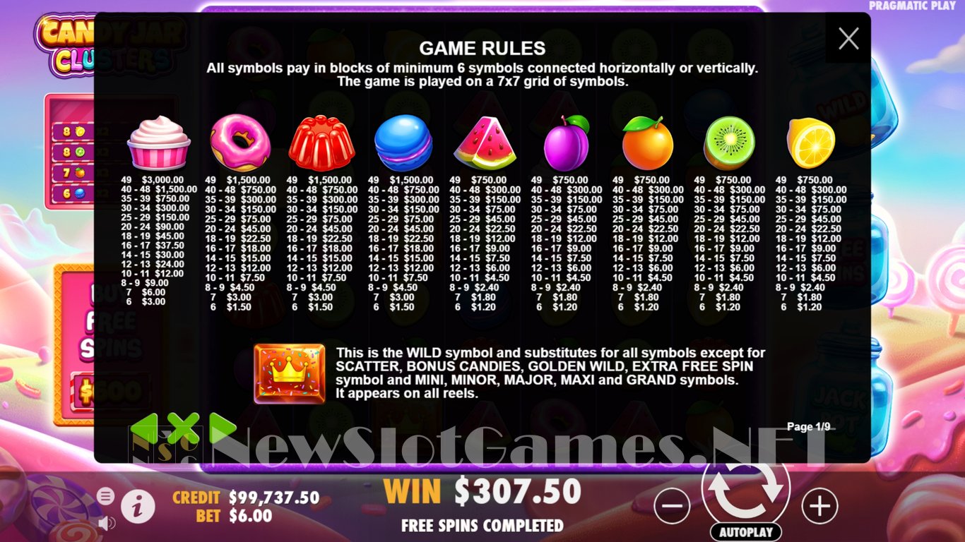 Candy Jar Clusters Slot Slot Image in Demo - pic. 13