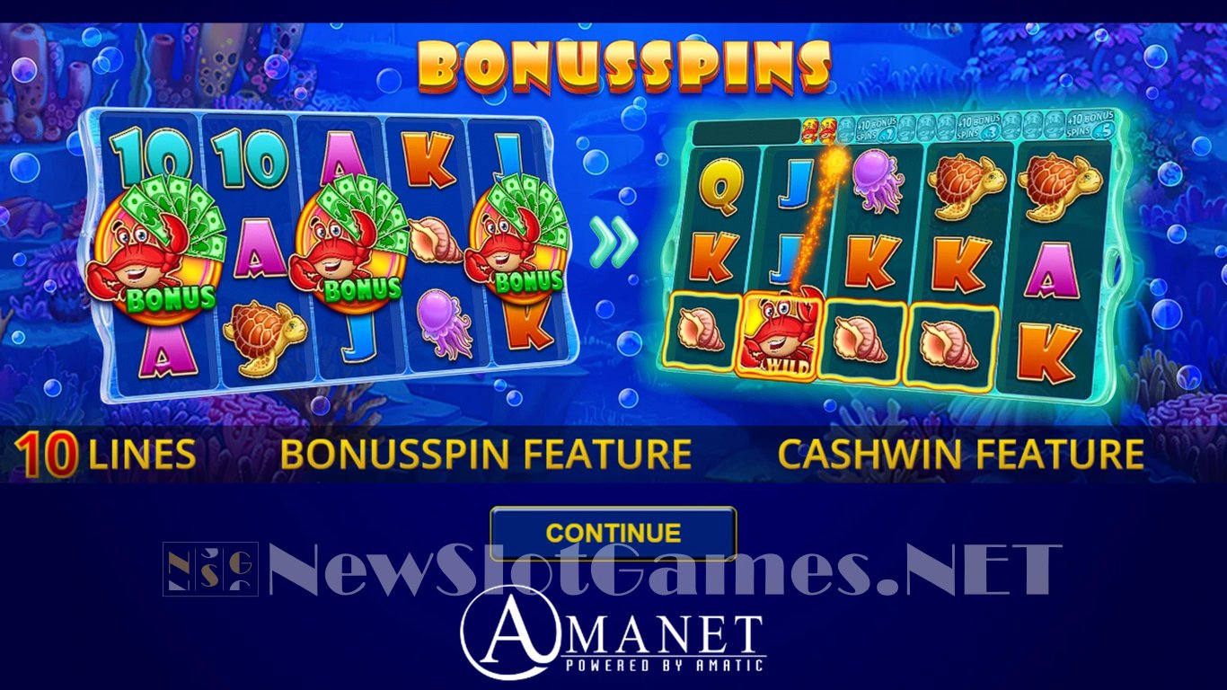 Cash & Crab Slot Demo Image