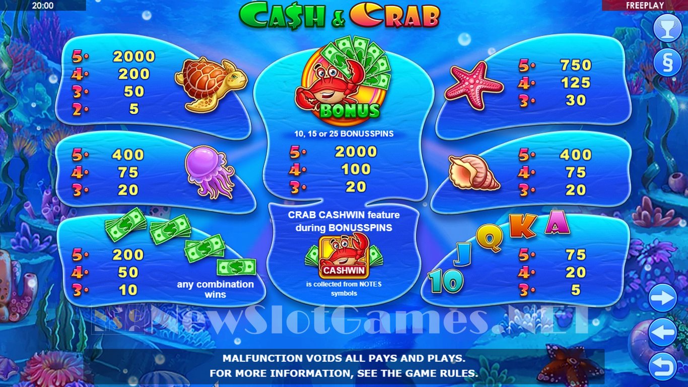 Cash & Crab Slot Slot Image in Demo - pic. 13