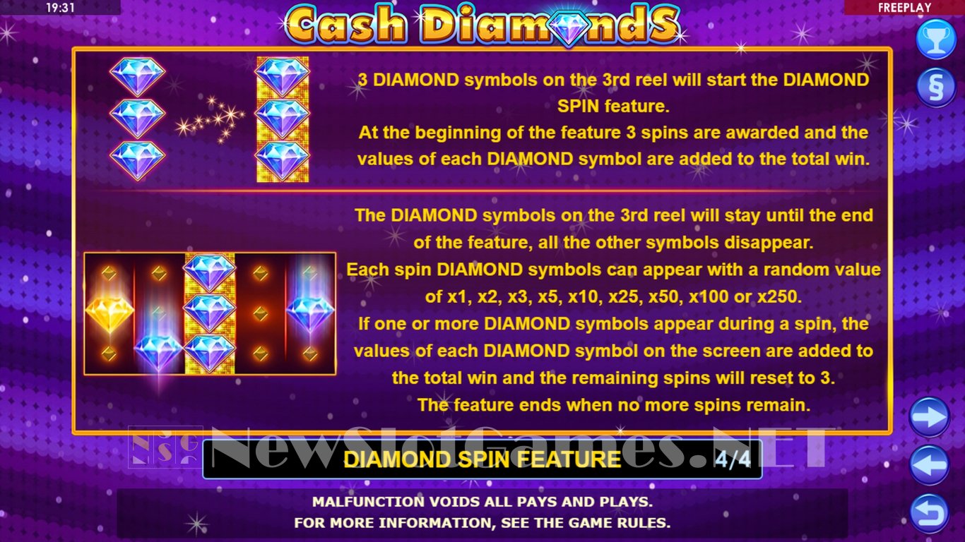 Cash Diamonds Slot Slot Image in Demo - pic. 9