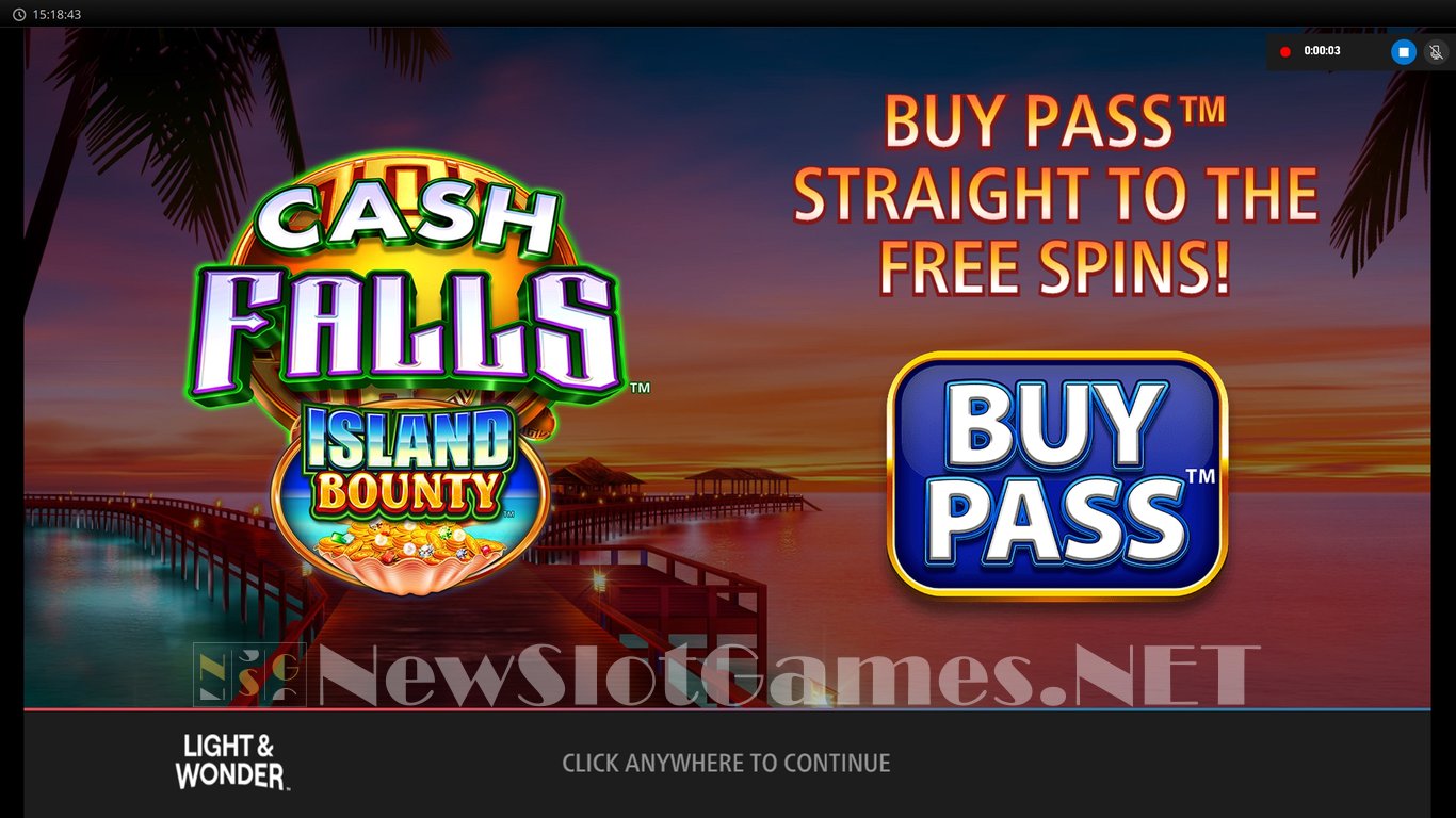Cash Falls Island Bounty Slot Demo Image