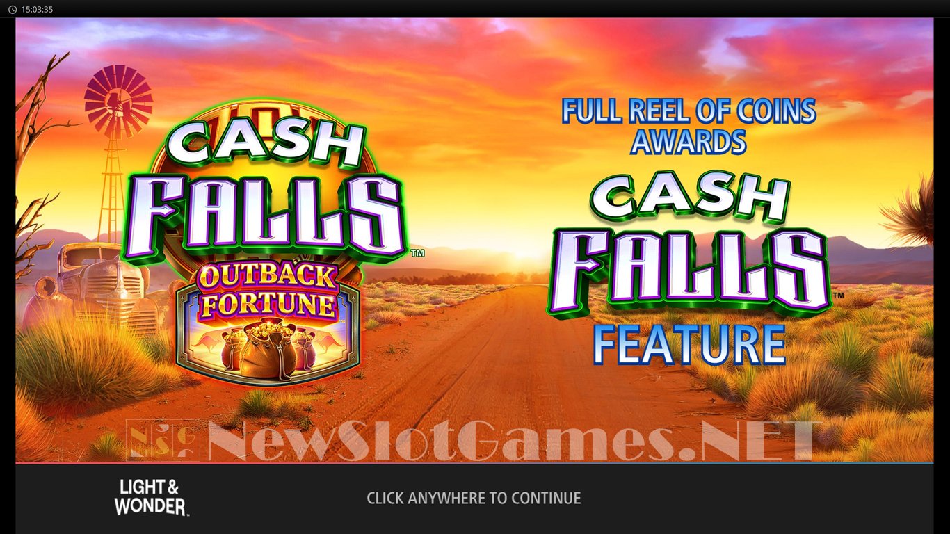 Cash Falls Outback Fortune Slot Demo Image