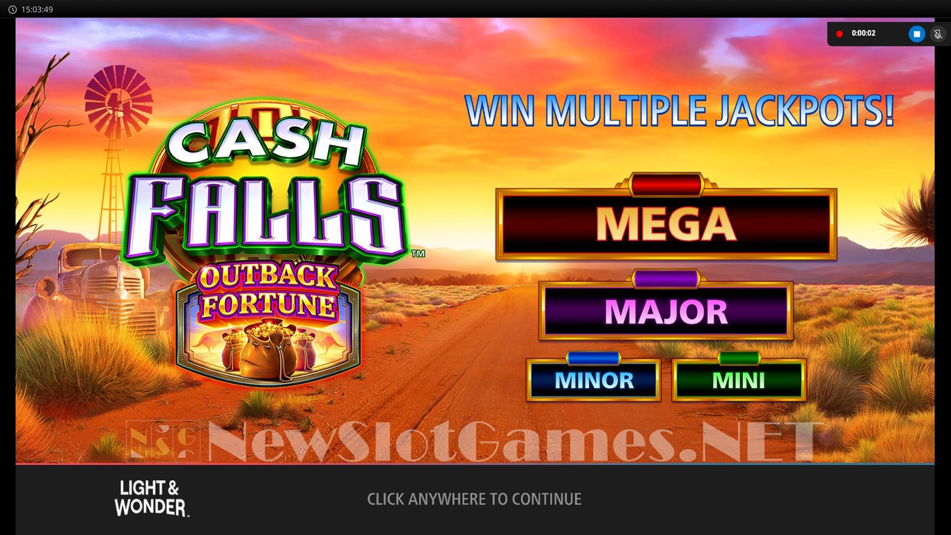 Cash Falls Outback Fortune Slot Slot Image in Demo - pic. 2