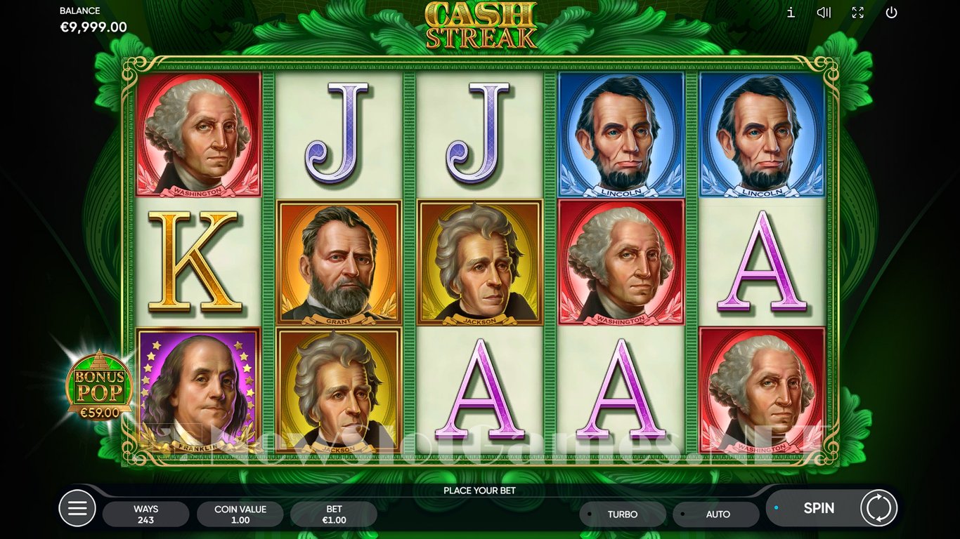 Cash Streak Slot Demo Image