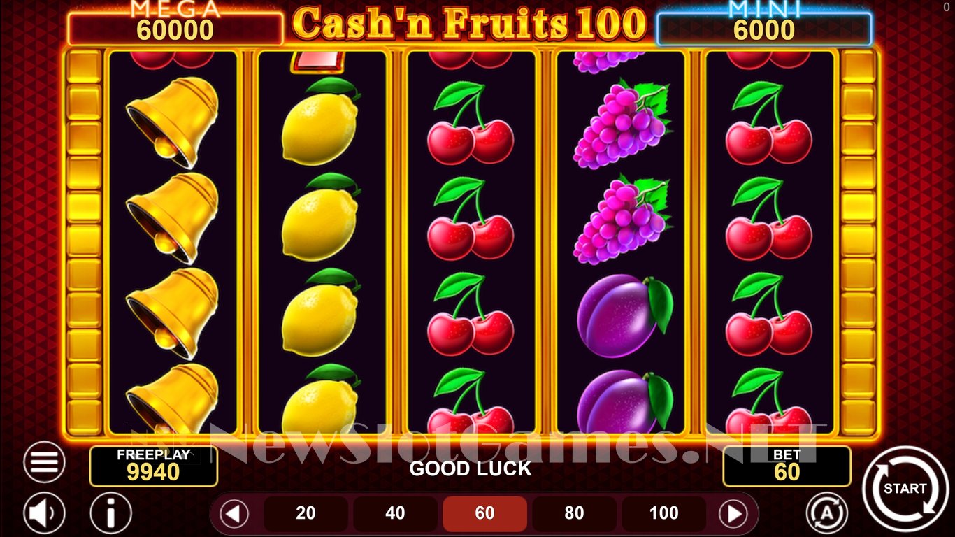 Cashn Fruits 100 Hold and Win Slot Demo Image