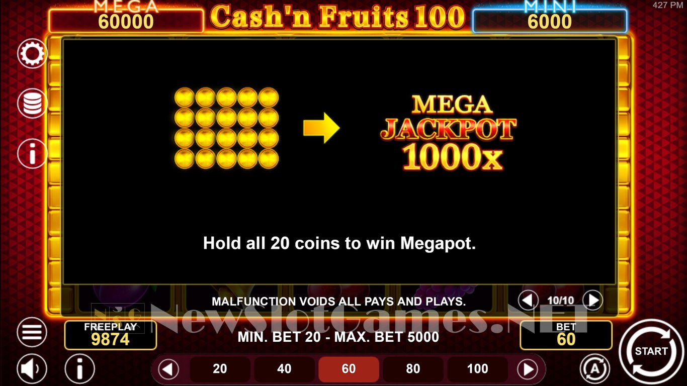 Cashn Fruits 100 Hold and Win Slot Slot Image in Demo - pic. 7