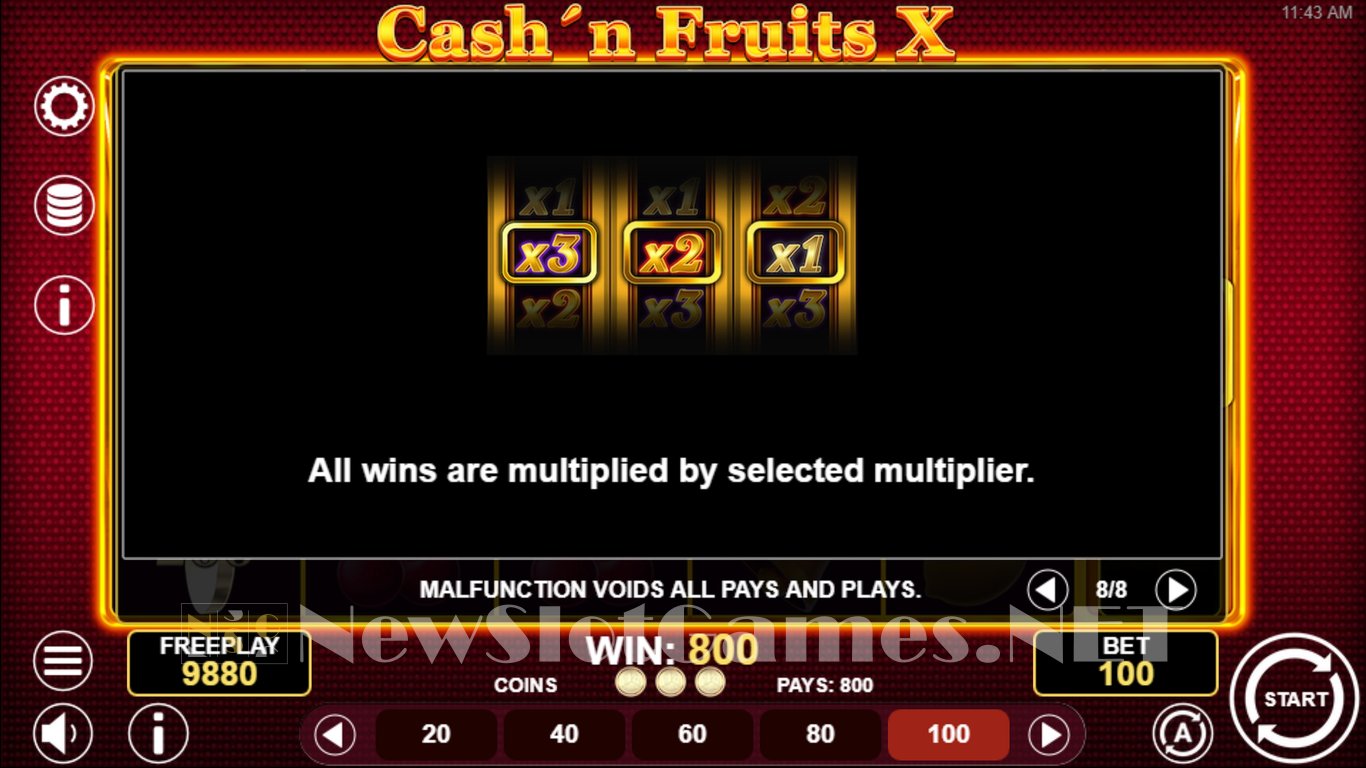 Cashn Fruits X Slot Slot Image in Demo - pic. 8