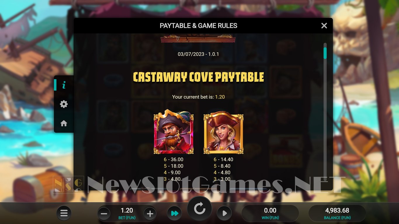 Castaway Cove Slot Slot Image in Demo - pic. 6