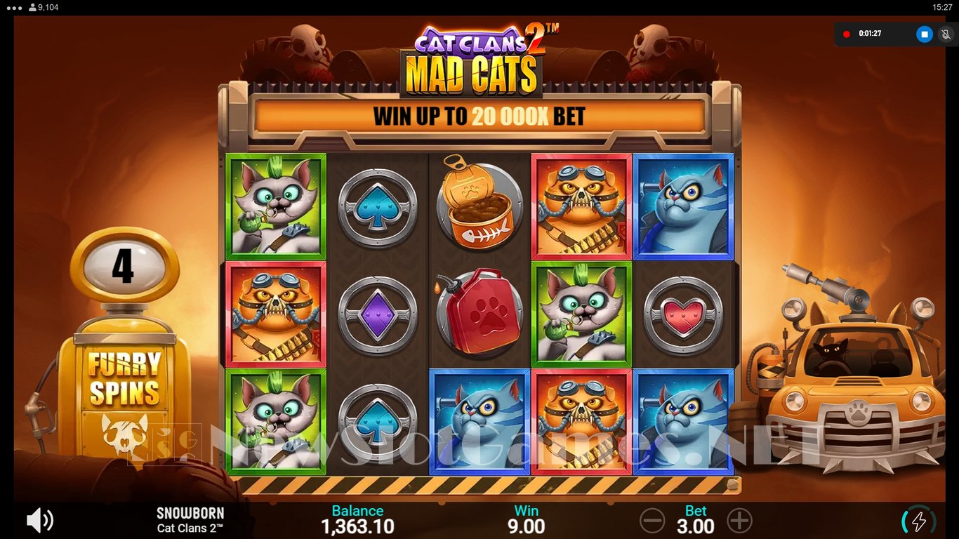 Cat Clans 2 Mad Cats Slot Slot Image in Demo - pic. 11