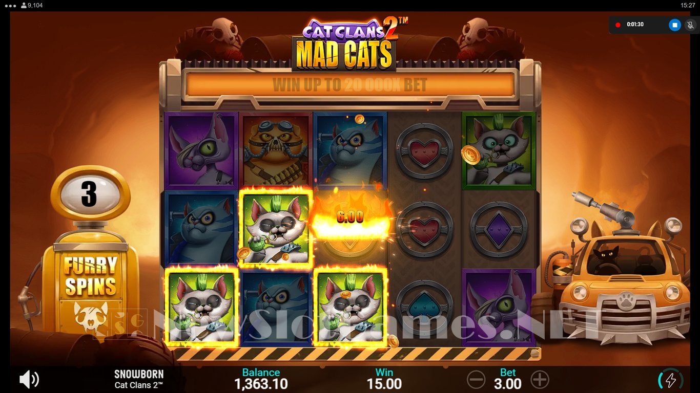 Cat Clans 2 Mad Cats Slot Slot Image in Demo - pic. 12