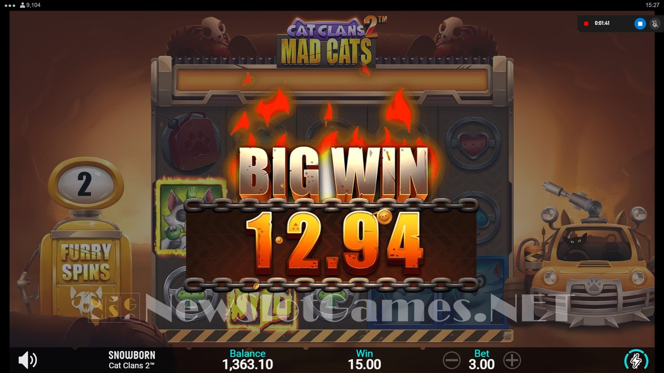 Cat Clans 2 Mad Cats Slot Slot Image in Demo - pic. 13