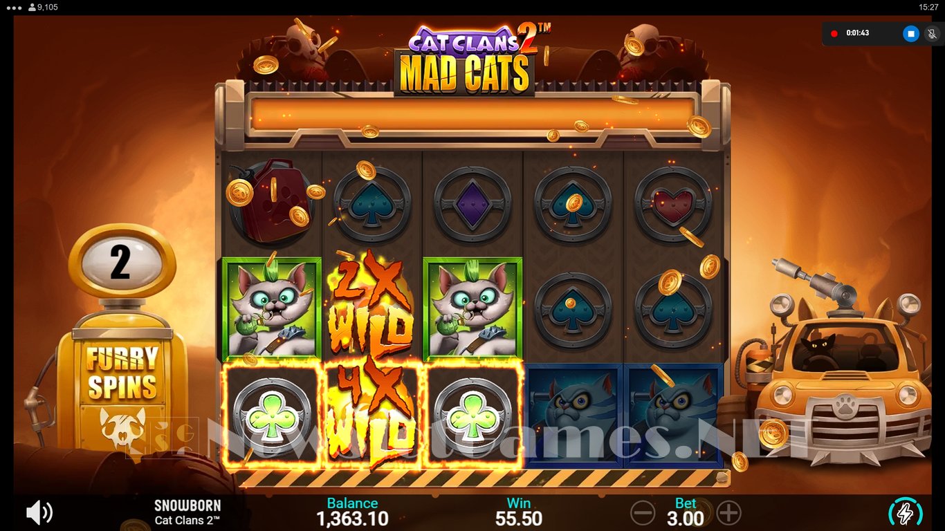 Cat Clans 2 Mad Cats Slot Slot Image in Demo - pic. 14