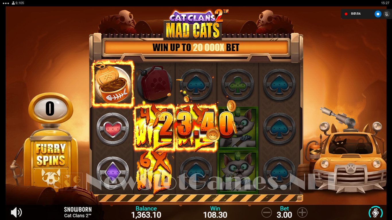Cat Clans 2 Mad Cats Slot Slot Image in Demo - pic. 15