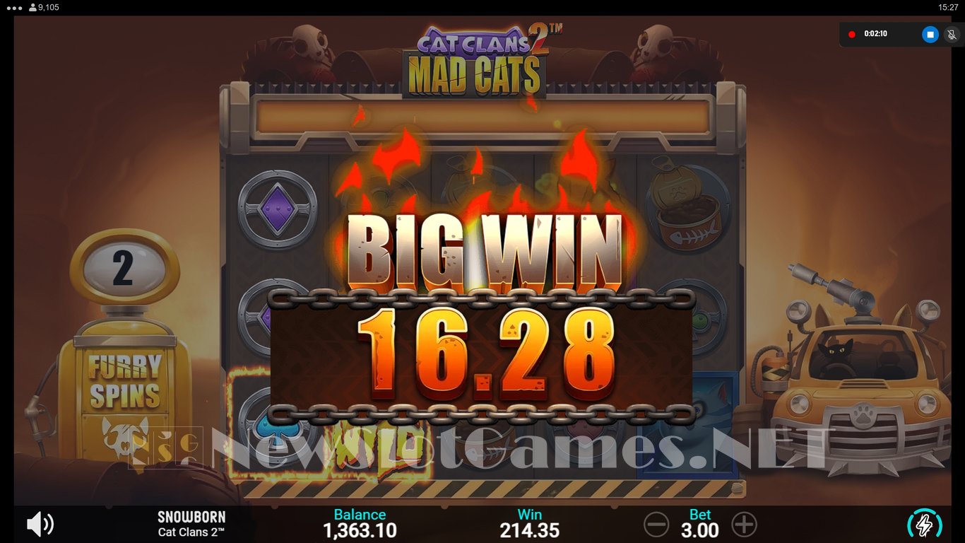 Cat Clans 2 Mad Cats Slot Slot Image in Demo - pic. 16