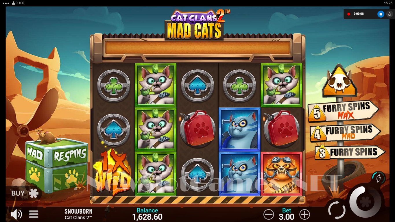 Cat Clans 2 Mad Cats Slot Slot Image in Demo - pic. 2
