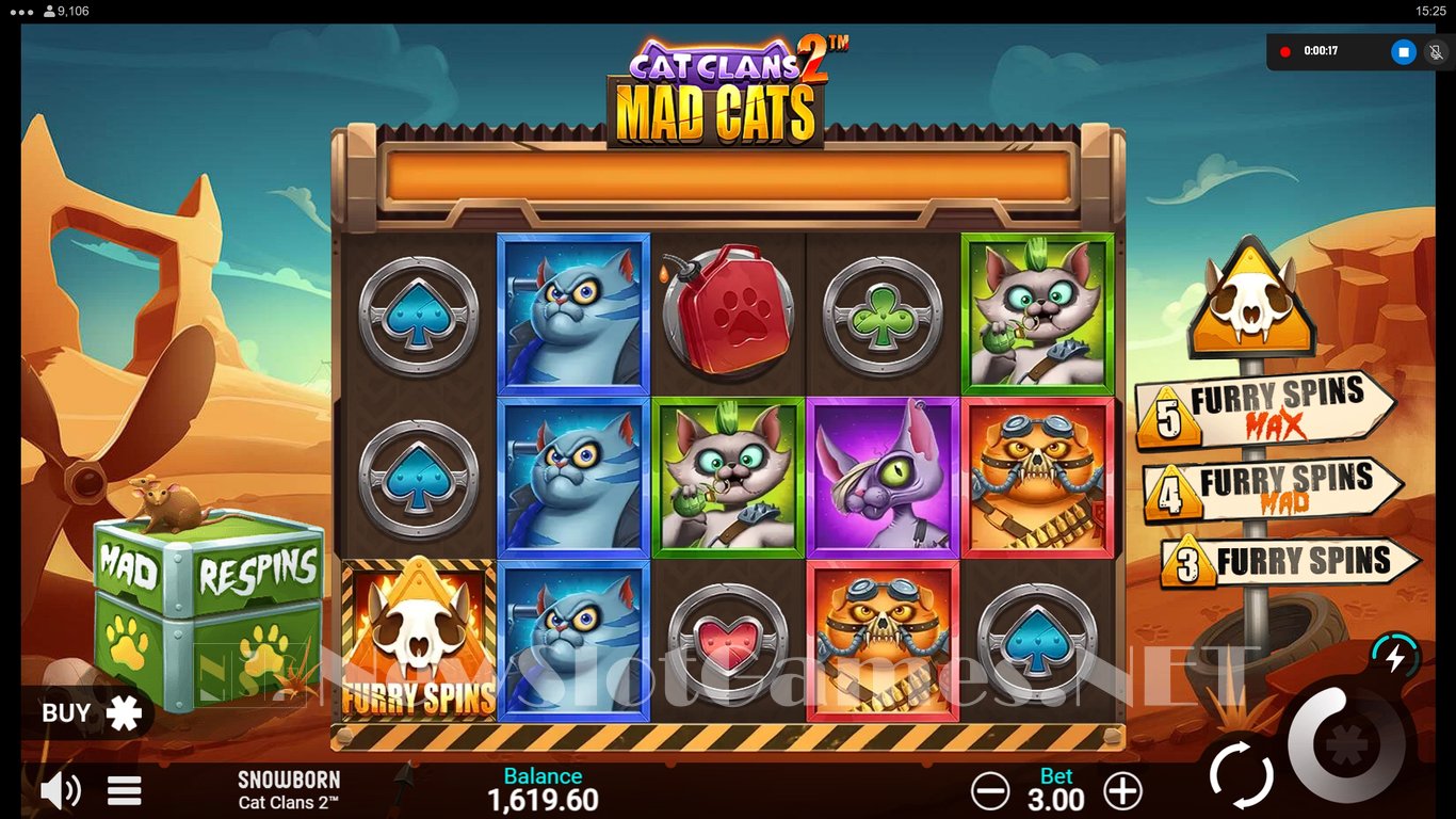Cat Clans 2 Mad Cats Slot Slot Image in Demo - pic. 3