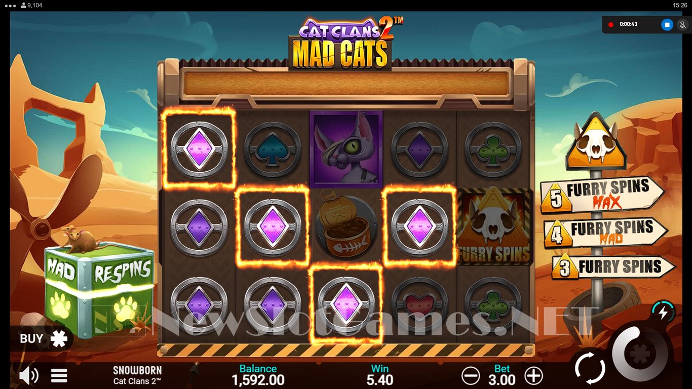 Cat Clans 2 Mad Cats Slot Slot Image in Demo - pic. 4