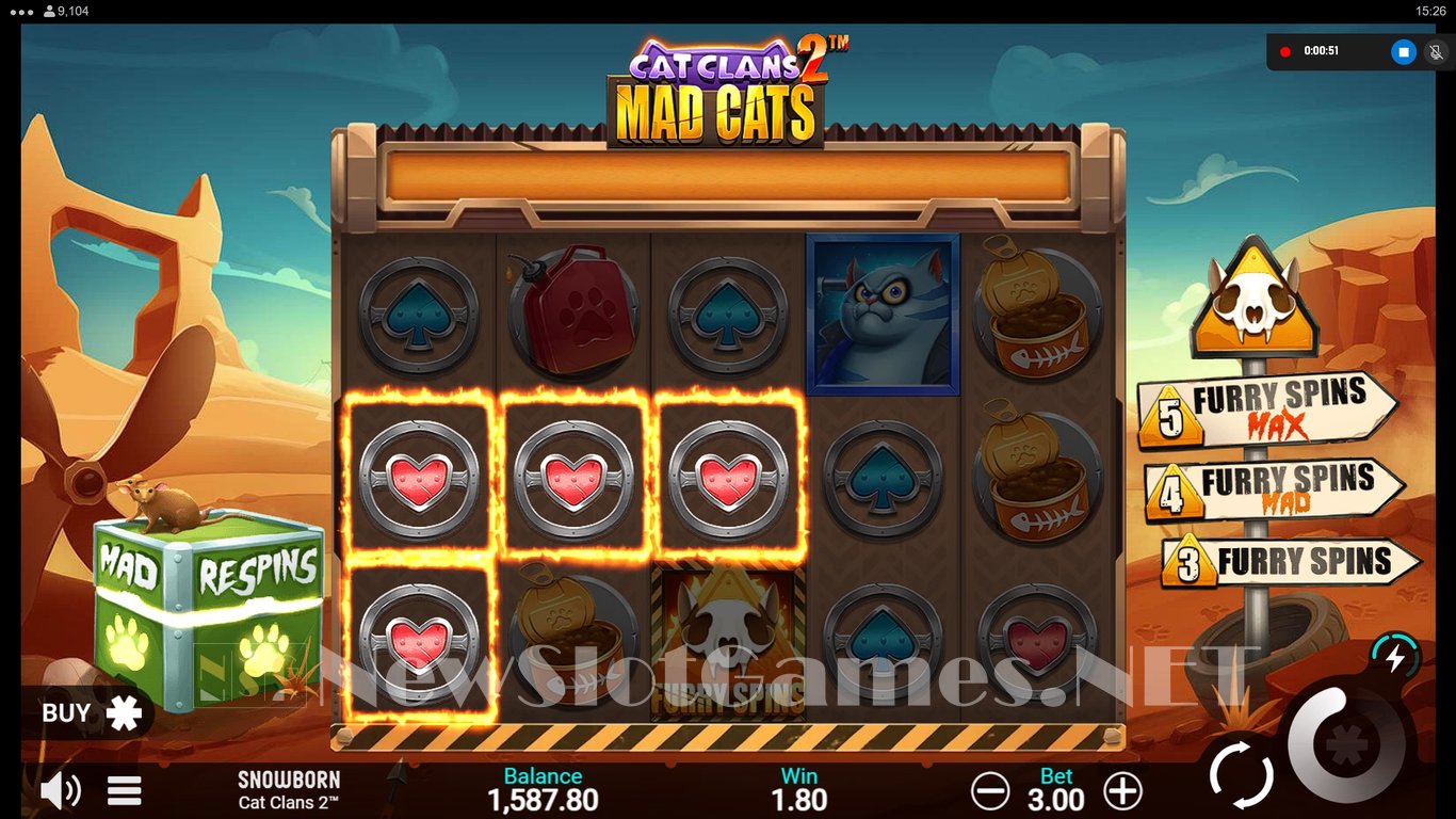 Cat Clans 2 Mad Cats Slot Slot Image in Demo - pic. 5