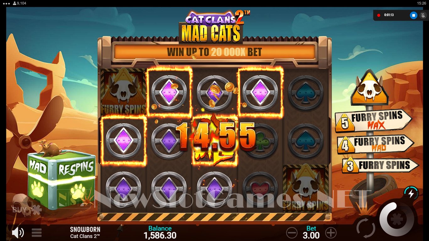 Cat Clans 2 Mad Cats Slot Slot Image in Demo - pic. 8