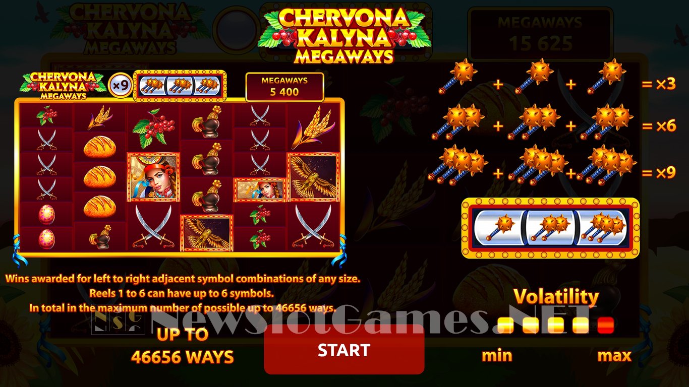 Chervona Kalyna Megaways Slot Demo Image