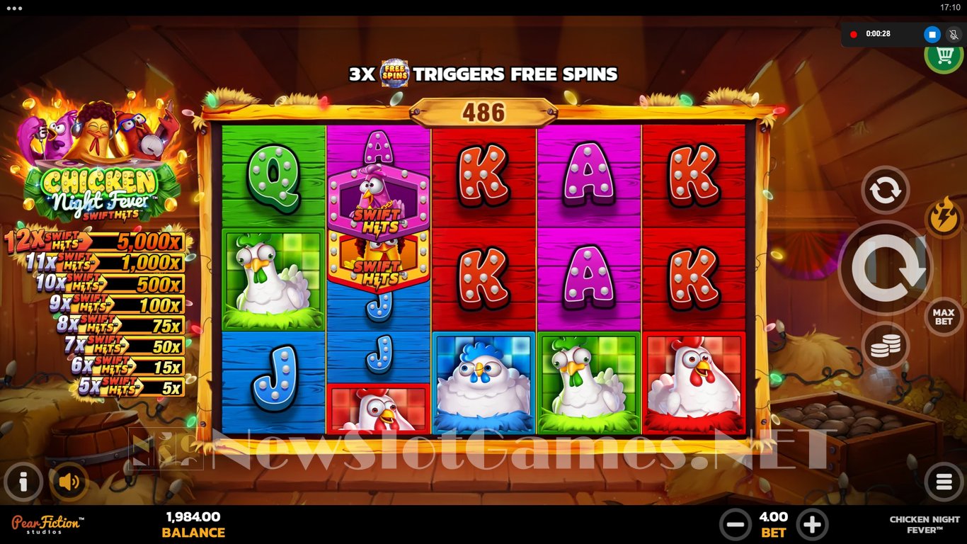 Chicken Night Fever Slot Slot Image in Demo - pic. 4